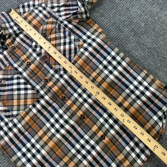 G-Star Raw Aero Phantom Check Plaid Long Sleeve Button Up Shirt Mens Medium - Picture 14 of 16